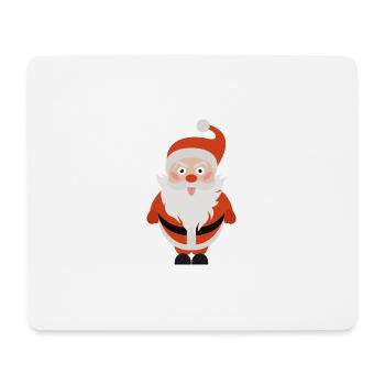 Santa sticking tongue out - Mouse Pad (horizontal) - white - Front