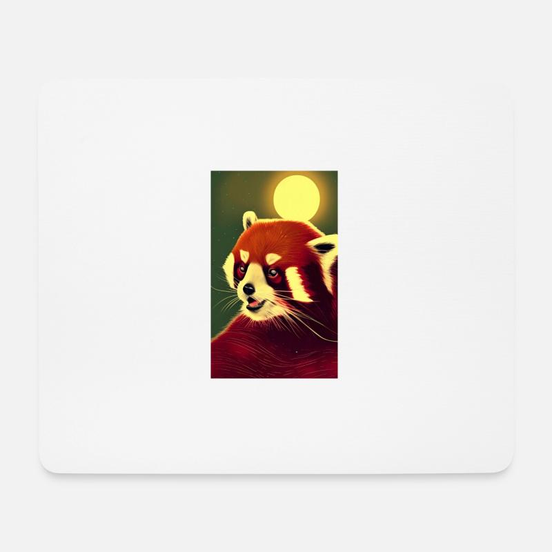 Red Panda Roter Panda, Katzenbär, Bärenkatze - Mousepad (Querformat) - Weiß