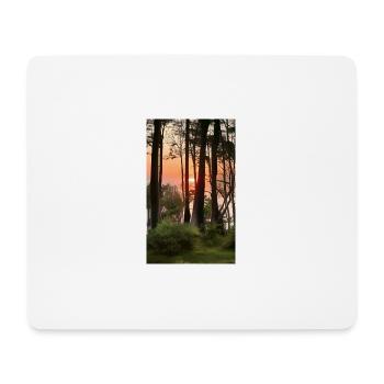 Comic Drawing sunset Gespensterwald Nienhagen - Mouse Pad (horizontal) - white - Front