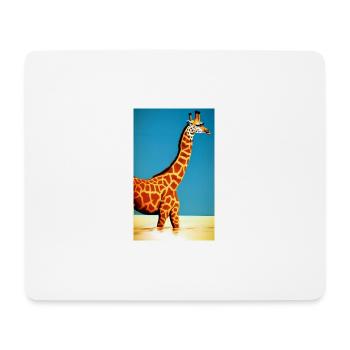 Coole Comic Zeichnung Giraffe Giraffa - Mousepad (Querformat) - Weiß - Vorne