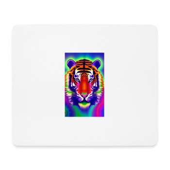 Psychedelic tiger - Mouse Pad (horizontal) - white - Front
