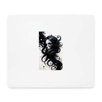 Woman | Face | Girls | Anime | mystical - Mouse Pad (horizontal) - white - Front