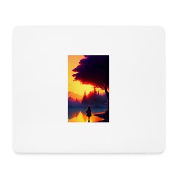 Woman | Face | Girls | Anime - Mouse Pad (horizontal) - white - Front