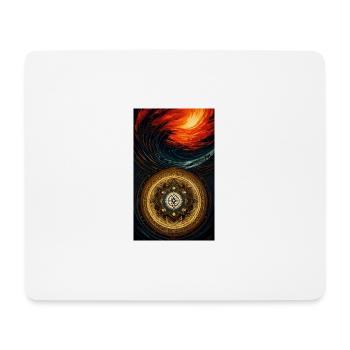 Mystisches Symbol | geheimnisvoll | Symbol - Mousepad (Querformat) - Weiß - Vorne