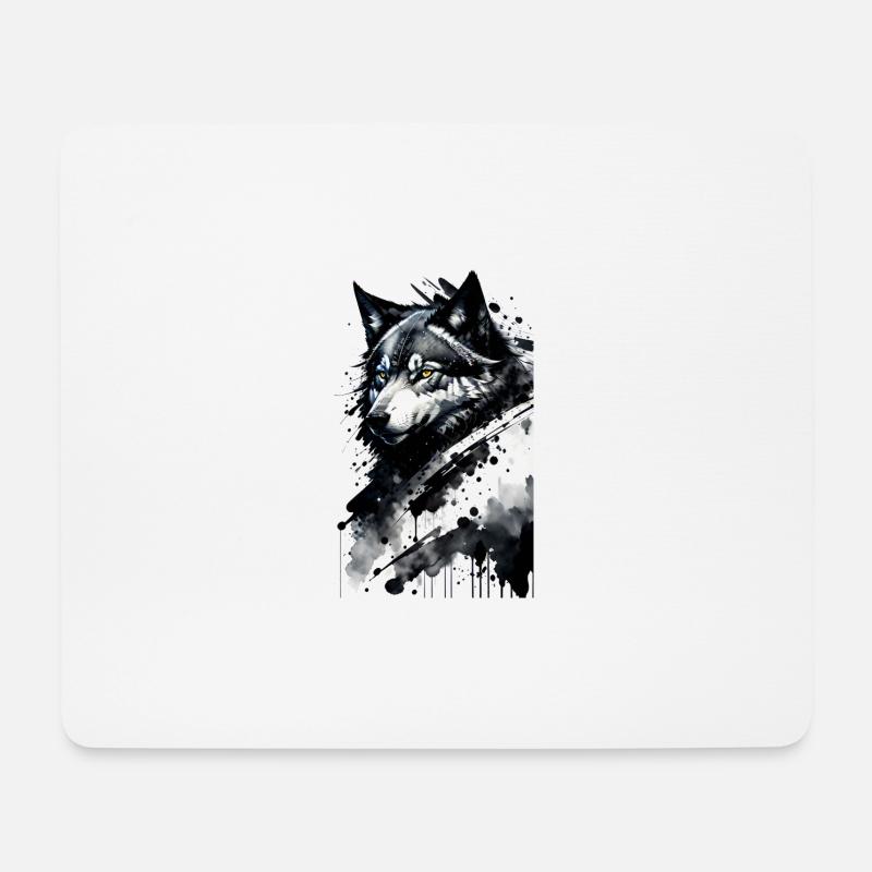 Wolf Pride: Your Style, Your Wildness - Mouse Pad (horizontal) - white