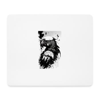 Splendeur de perroquet coloré - Tapis de souris (format paysage) - blanc - Devant
