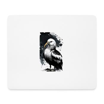 Anmutige Möwe am Horizont - Mousepad (Querformat) - Weiß - Vorne