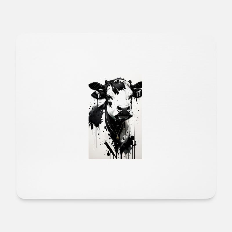 Cute Cow - Mouse Pad (horizontal) - white