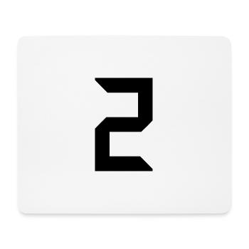 2 JAHRE. 2. JUBILÄUM. GEBURTSTAG 2 JAHRE. 2 - Mousepad (Querformat) - Weiß - Vorne