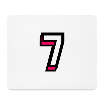 7 JAHRE. 7. JAHRESTAG. GEBURTSTAG 7 JAHRE. 7 - Mousepad (Querformat) - Weiß - Vorne
