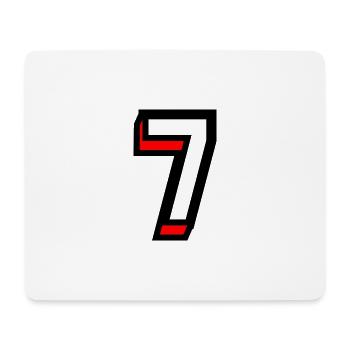7. 7 YEARS. 7th ANNIVERSARY. BIRTHDAY 7 YEARS. 7 - Mouse Pad (horizontal) - white - Front