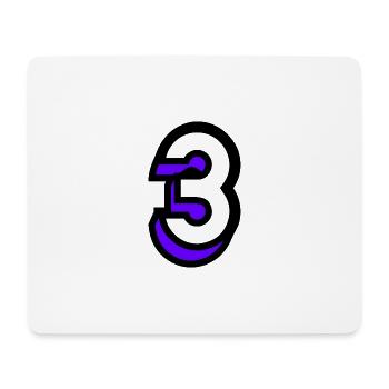 3 JAHRE. 3. JUBILÄUM. GEBURTSTAG 3 JAHRE. 3 - Mousepad (Querformat) - Weiß - Vorne