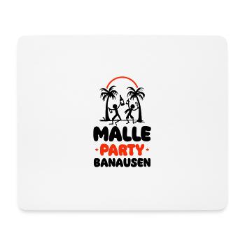 Malle Party Banausen Mallorca - Tapis de souris (format paysage) - blanc - Devant