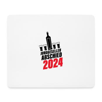Junggesellen Abschied 2024 - Mousepad (Querformat) - Weiß - Vorne