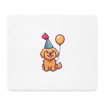 Golden Retriever Hunde Geburtstag Comic Lustig - Mousepad (Querformat) - Weiß - Vorne