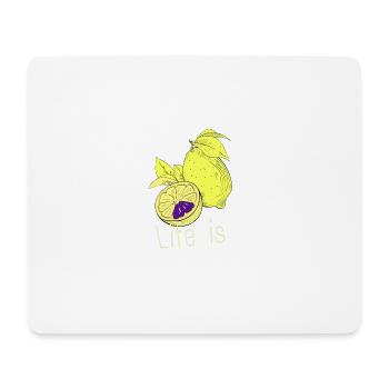 Life is so beautiful ans colorful! - Mousepad (Querformat) - Weiß - Vorne