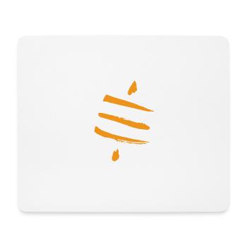 Retro Bitcoin Crypto Satoshis Symbol 21 - Mousepad (Querformat) - Weiß - Vorne