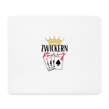 Pincée King - Tapis de souris (format paysage) - blanc - Devant