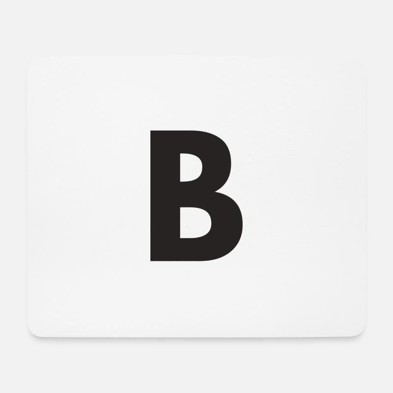 B - Mousepad (Querformat) - Weiß