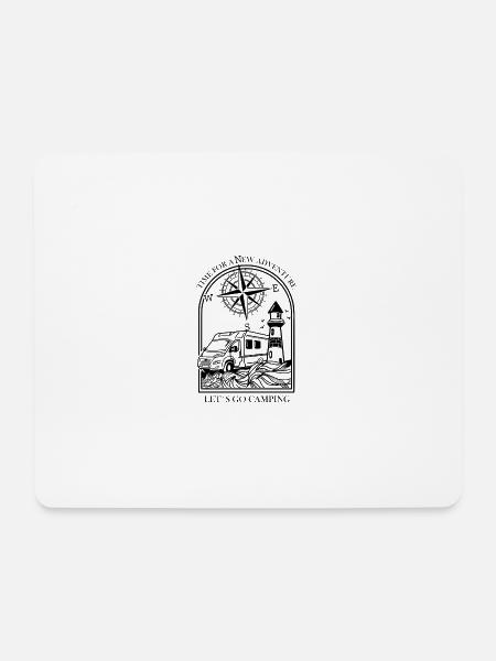 Wohnmobil Design - Mousepad (Querformat) - Weiß