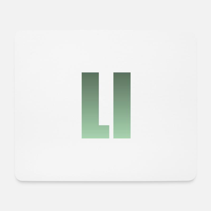 Vorname LI grün - Mousepad (Querformat) - Weiß