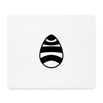 Oeuf de Pâques - Tapis de souris (format paysage) - blanc - Devant