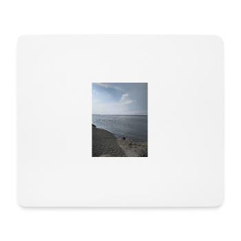 Plage de la mer du Nord - Tapis de souris (format paysage) - blanc - Devant