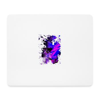 "Blacklight" Acryl Paint by Marco Eckenbrecht - Mousepad (Querformat) - Weiß - Vorne