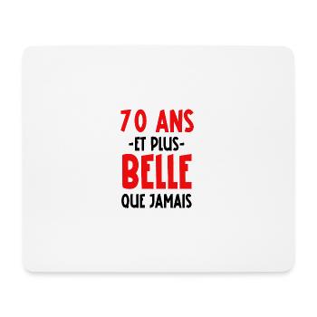 70 ans et plus belle que jamais - Tapis de souris (format paysage) - blanc - Devant