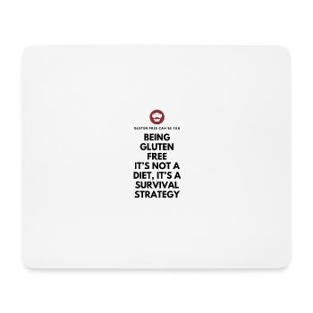 Survival Strategy Tee - Mouse Pad (horizontal) - white - Front