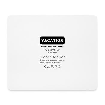 Vom Sommer mit Liebe Vom Sommer mit Liebe Geschenk - Mousepad (Querformat) - Weiß - Vorne