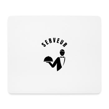 Collection Serveur - Profession - Tapis de souris (format paysage) - blanc - Devant