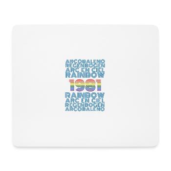 1981 - Mousepad (Querformat) - Weiß - Vorne