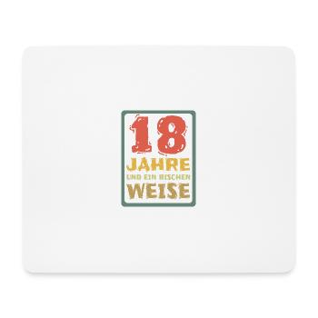 18 - Mousepad (Querformat) - Weiß - Vorne