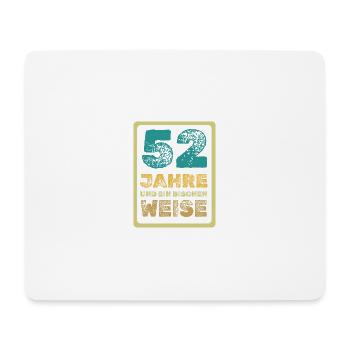 52 - Mousepad (Querformat) - Weiß - Vorne