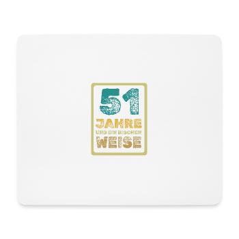 Alter 51 - Mousepad (Querformat) - Weiß - Vorne