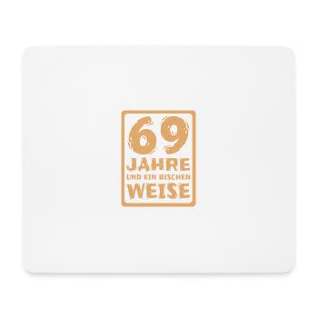 Spruch 69 - Mousepad (Querformat) - Weiß - Vorne