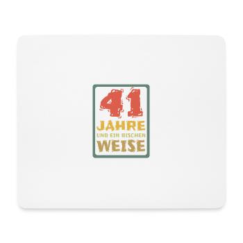 Spruch 41 - Mousepad (Querformat) - Weiß - Vorne