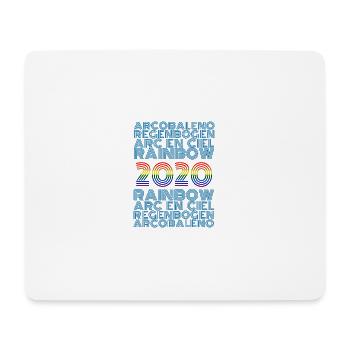 Rainbow 2020 - Mouse Pad (horizontal) - white - Front