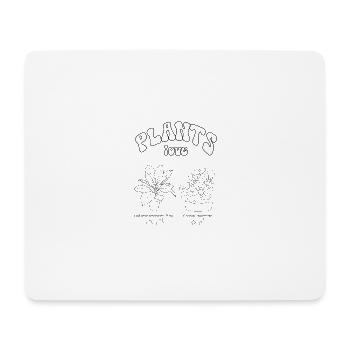 plants love - Mouse Pad (horizontal) - white - Front
