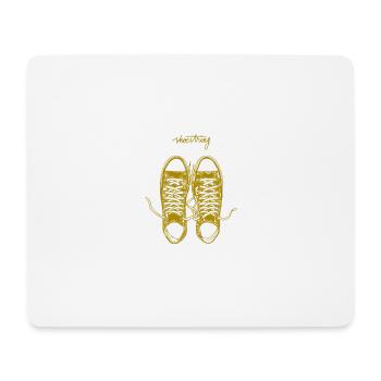 Sneaker shoestring - Mouse Pad (horizontal) - white - Front
