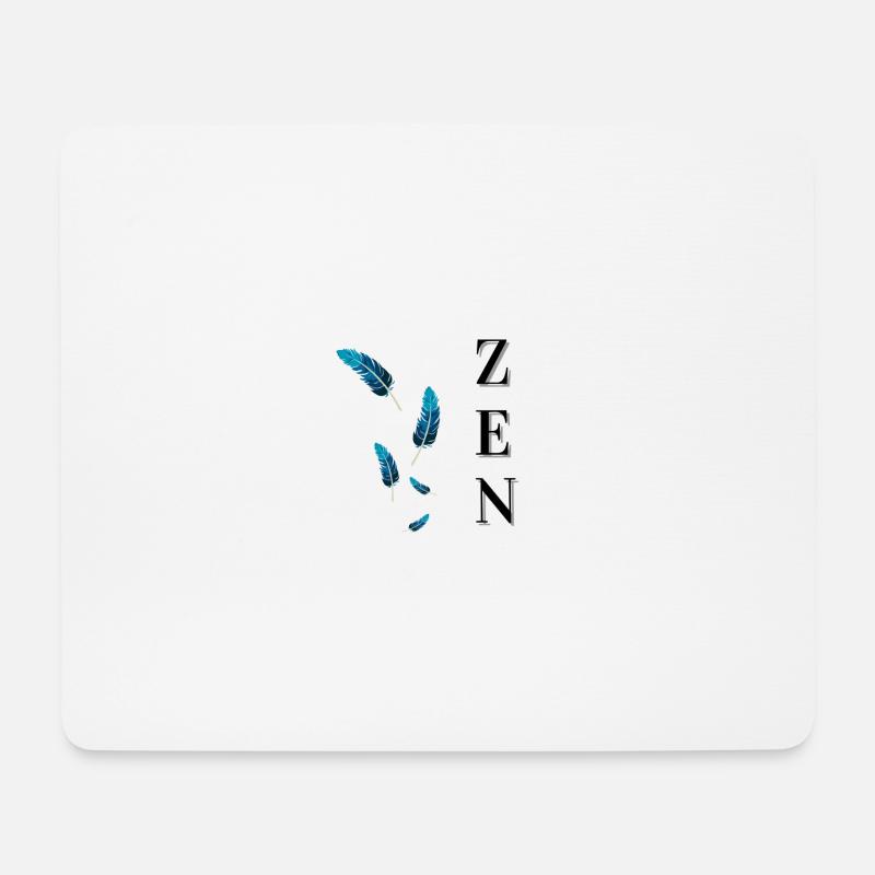 Zen - Mousepad (Querformat) - Weiß