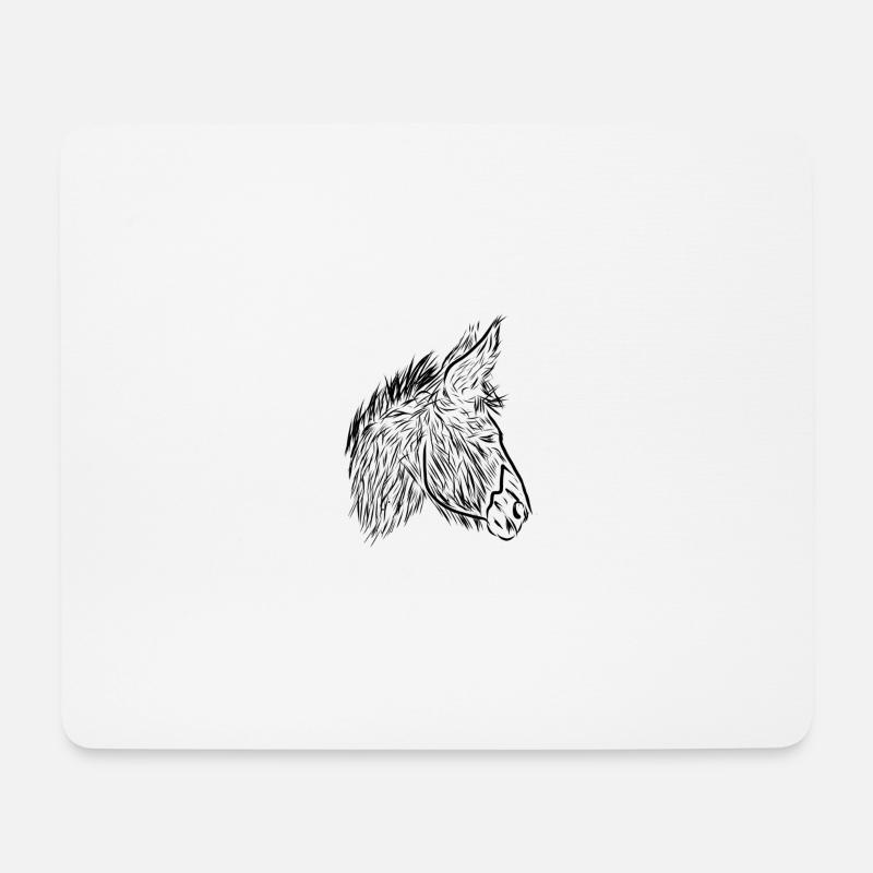 ass - Mouse Pad (horizontal) - white