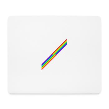 Arc-en-ciel Rainbow Retro cadeau - Tapis de souris (format paysage) - blanc - Devant