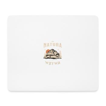 La nature appelle - Tapis de souris (format paysage) - blanc - Devant
