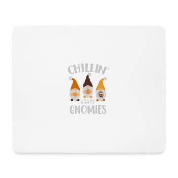 Chilling with My Gnome - Mouse Pad (horizontal) - white - Front
