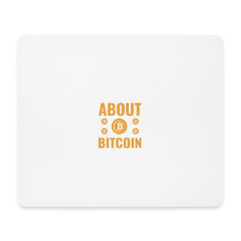 Chemise Bitcoin pour les fans de crypto - Tapis de souris (format paysage) - blanc - Devant