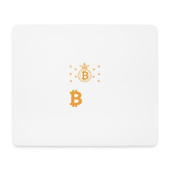Chemise Bitcoin pour les fans de crypto - Tapis de souris (format paysage) - blanc - Devant