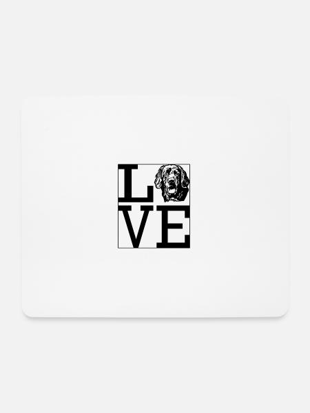 Love Hovawart Hund Hundebesitzer Hundespruch Dog - Mousepad (Querformat) - Weiß