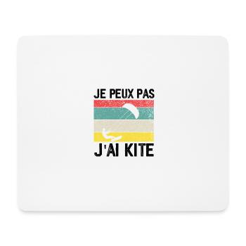 I Can't I Kite Gift Humor - Mouse Pad (horizontal) - white - Front